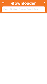 الواجهة الرئيسية لـ Downloader على الهاتف